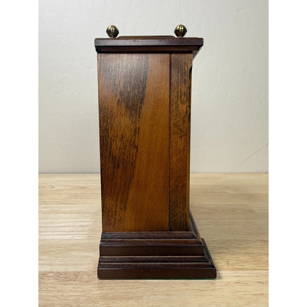 Seiko Quartz Westminster Wittington QGZ401B Desk Mantel Clock Tested Works READ - Picture 5 of 7